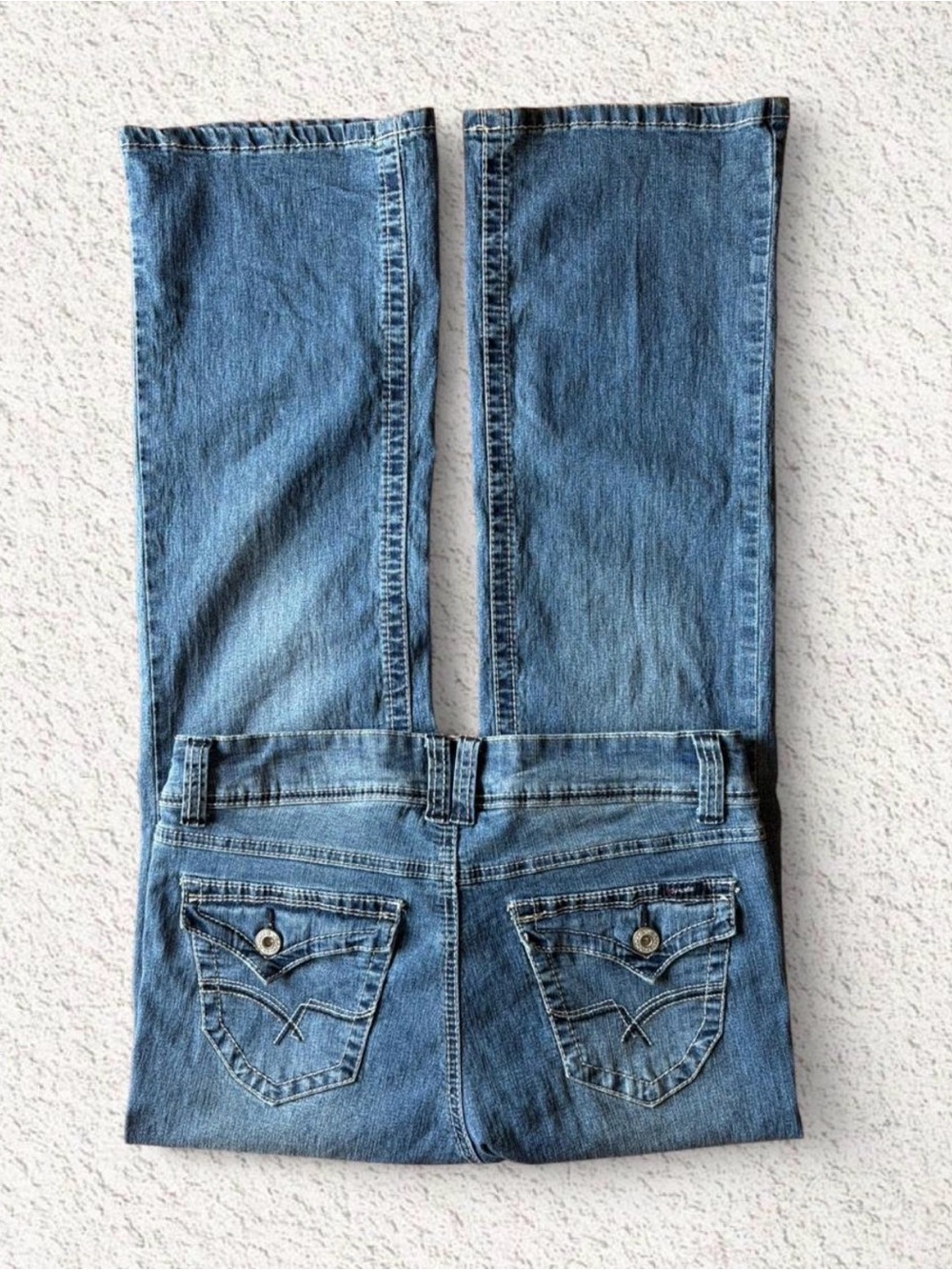 Angels Women's Boot-Cut Jeans in Blue Denim